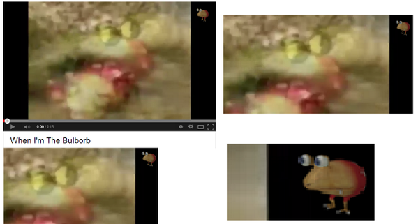 TheBulborb's tweet image. There is a bulborb in every single @KirbyBulborb video, there's a miniature bulborb on the top right corner.
