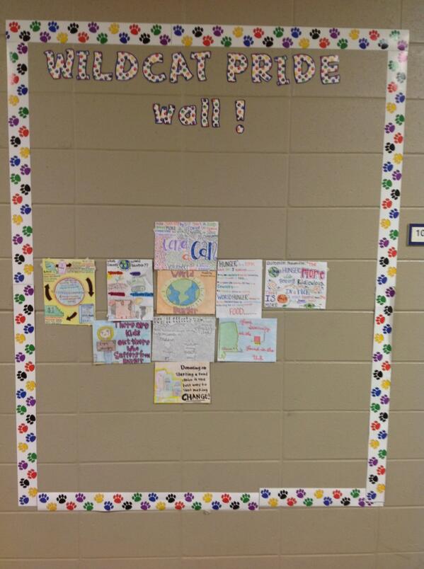 blackindiannerd's tweet image. #SandersTHS the wall of creative fame!
