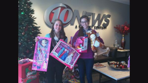 10TampaBay's tweet photo. Big thanks to #AlonsoHS in #Tampa. They donated $663 worth of gifts for 10's Toy Box. Great job Lindsey &amp; Lindsay. http://t.co/uv8rhOfcuO