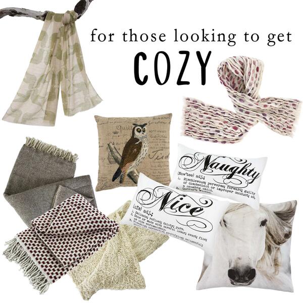 Get cozy with our final holiday gift guide! Read more on the blog: bit.ly/Iv5EWu #giftideas #indaba #cozy