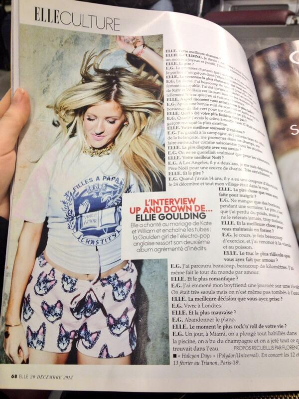 MercuryFrance's tweet photo. Découvrez la jolie interview de @elliegoulding dans le @ELLEfrance spécial Noël ! http://t.co/IqBVE0mzp1