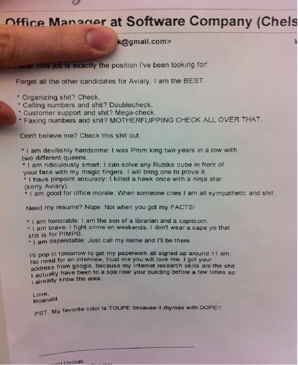 I swear this is one of the funniest things I've ever come across! #LOL #FunnyResume #Insomnia #ICantSleep