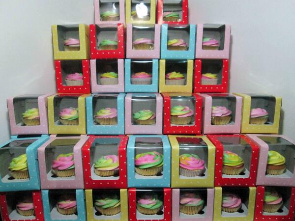 petitecupcakery's tweet photo. Rainbow cupcakes in individuals boxes! For Order: SMS/Whatssapp 081285858809 (NO CALL!) http://t.co/BEpakc98RC http://t.co/0IzHtQhJfG