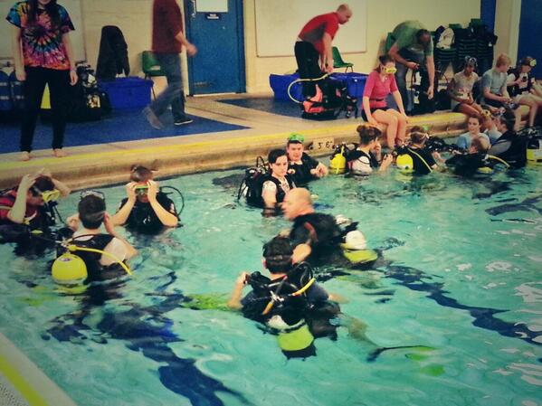 Cadets under going scuba training, had a great night. #aircadets