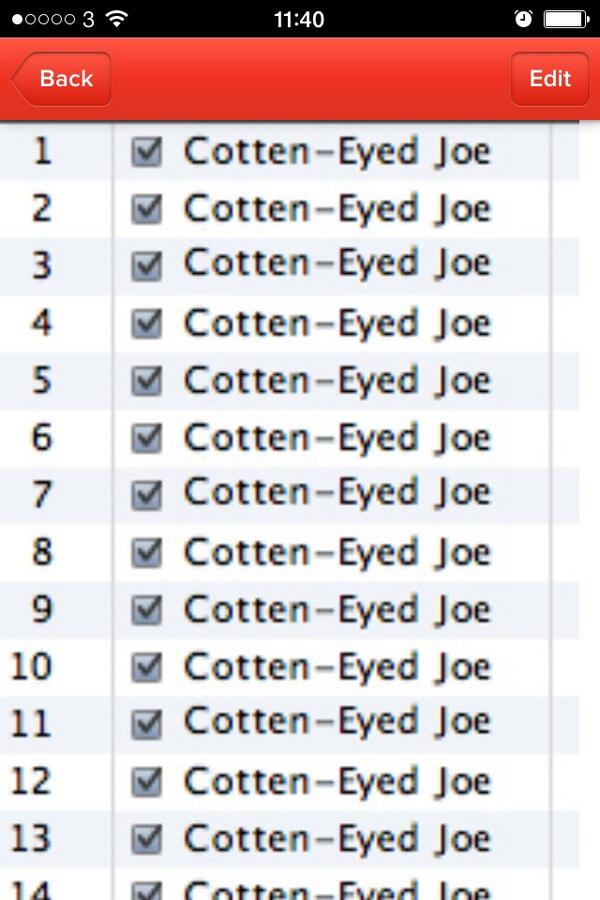 Playlist for the Jam Linńe launch party is taking shape. #2k13collection