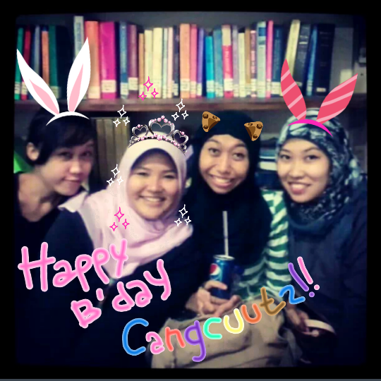 HBD Cangcuutz!!Klo married panggilan lu jd Linge yak haha ;p GBU cut.We❤u :* <a href="/calistawiwid/">Calista Widharatna</a> <a href="/dinamakandina/">herdina</a> <a href="/nenisurya_/">nonanina</a>