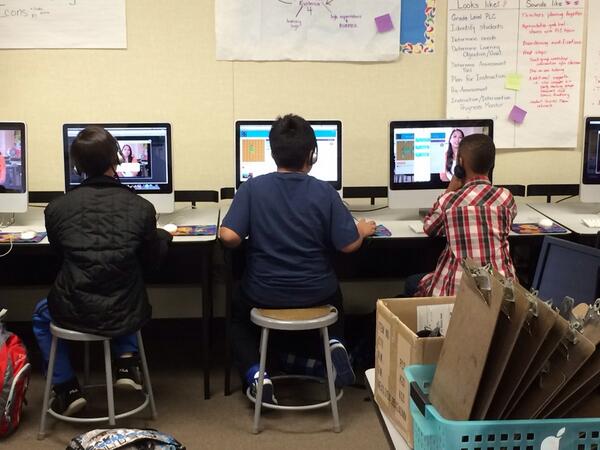 CalCheema's tweet image. My fourth graders coding #anhourofcode so exciting!!!!