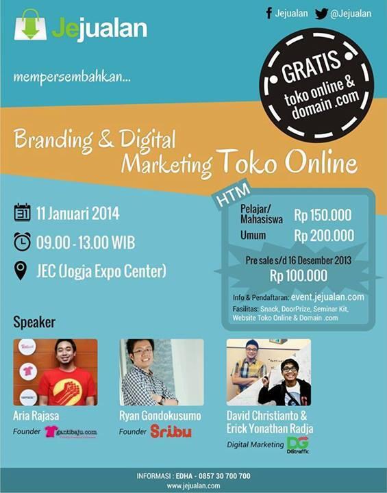 Yukk yang mau bisnis online, bisa ikutan ini lhoh :) (event.jejualan.com)