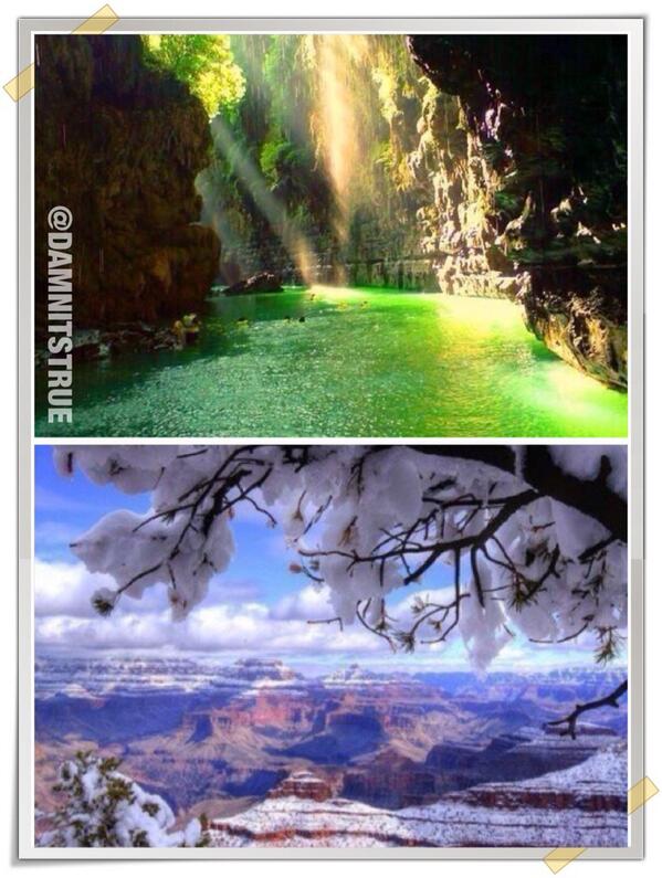 ellnezto's tweet image. Green Canyon Indonesia or Grand Canyon USA? #somebodytakemehereplease 🙌