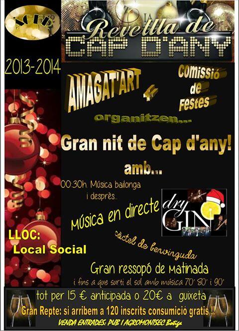AGROMONTSEC's tweet photo. JA TENIM LA FESTA DE CAP D'ANY A ÀGER!!! ENTRADES A VENDA AL PUB O A L'AGROMONTSEC BOTIGA @AGROMONTSEC http://t.co/jqbDqdJfqI