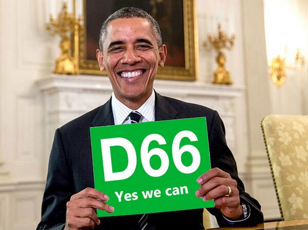 Campagne #D66 is begonnen. Bijzondere lijstduwer heeft zich gemeld!