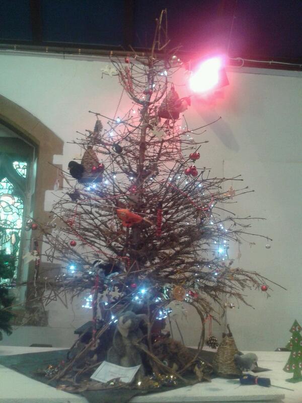 ashwcampus's tweet photo. @ForestSchHarrow Christmas Tree at our Christmas Tree festival. http://t.co/Z4q2ZdWcHz