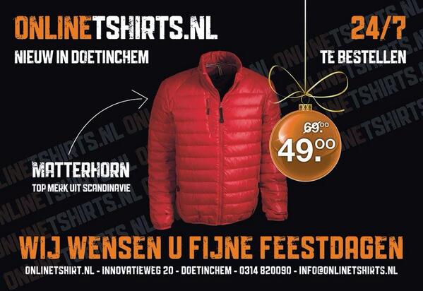 Nu een spetterende eindejaars actie bij <a href="/online_tshirts/">Opgeheven </a>