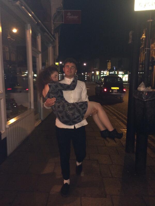 Chloe's feet hurt so Matty carried her hahaha @ChloeCrane2 @Mattyedgell