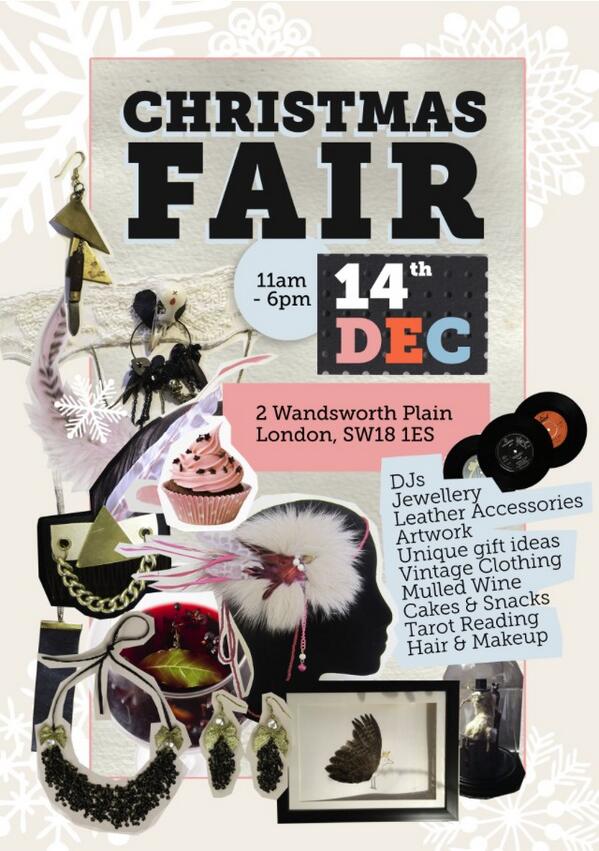 joshippen's tweet photo. Christmas craft fair today at 2 Wandsworth plain Sw18 1ES http://t.co/cxO9t9v7SM