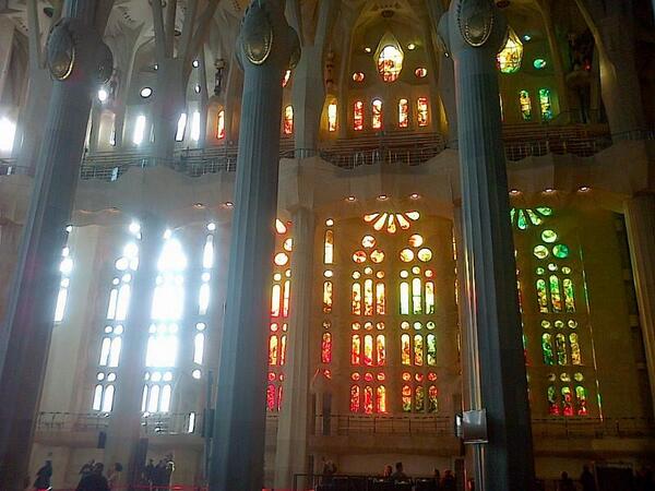 Inside Gaudi,s Sagrada Familia #barcelona #architecture