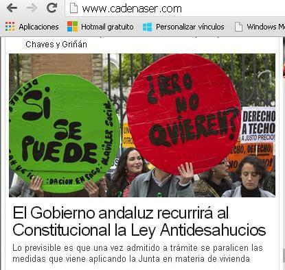 egranados75's tweet photo. Titular de la @cadenaser que a las 14horas aún no se ha corregido.¡Cómo se va a recurrir la Junta así misma!. http://t.co/PHmn9g39qN