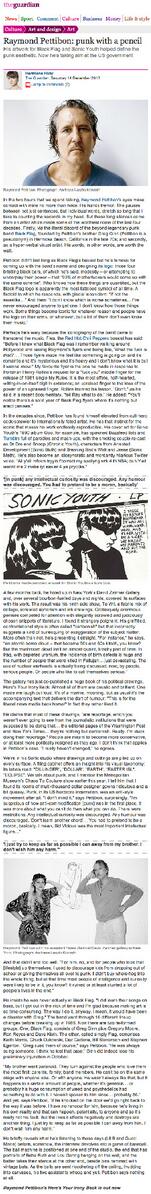 CFA_Berlin's tweet photo. Ramond Pettibon i the Guardian 
http://t.co/LKiYuccRvL http://t.co/WiwnLgcphG