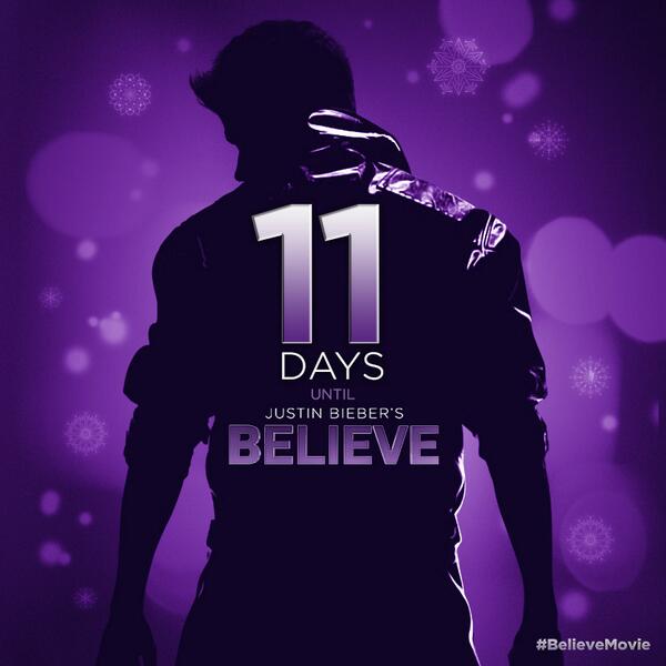 BelieveMovie's tweet photo. 11 DAYS until the #BelieveMovie! http://t.co/yFmph9fkwC #11DaysUntilBelieveMovie http://t.co/wdAZbqAPPr
