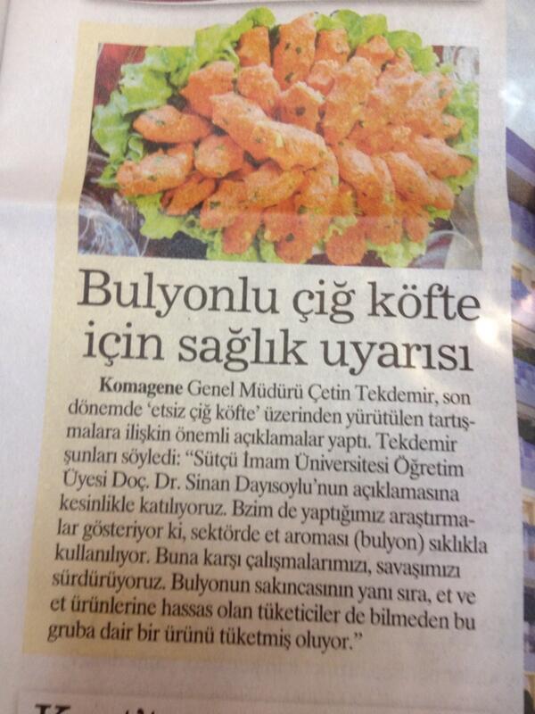 Bizim çiğköftemizde BULYON hiç YOK, Bu NOLACAK? Çünkü İ T S  GRUP kar amaçlı çalışmaz. Sağlık amaçlı ÇALIŞIR