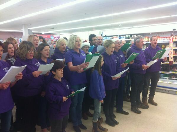 CurrieLiz's tweet photo. @Broadwater2202 - raised over £100 with an hour's show from the Codicote community choir singing carols today! http://t.co/L98OjXDbg9
