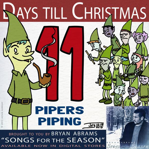 BryanAbrams's tweet photo. On the 11th day of Christmas...
#BAChristmasCountdown 
#ChristmasMusic 
#ElfAnthem http://t.co/PBtj4vNEDA