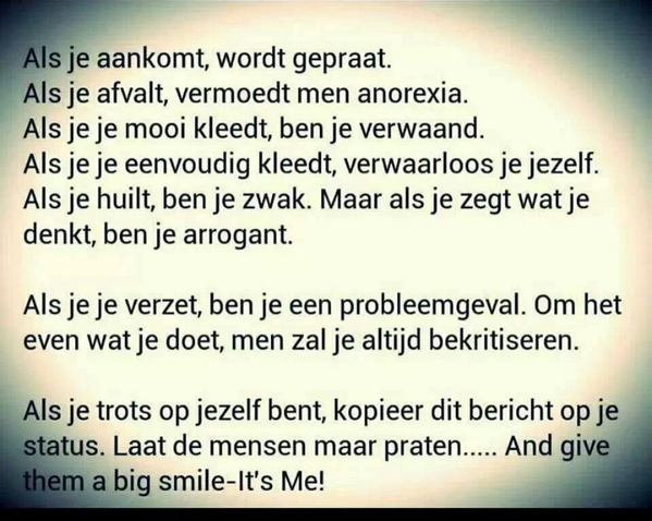 Zegt genoeg