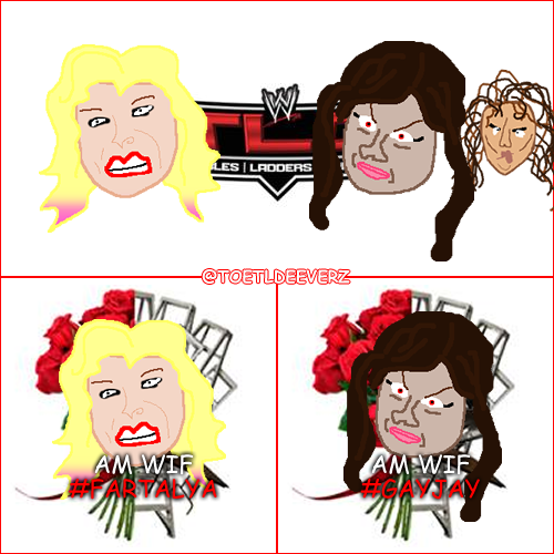 ToetlDeeverz's tweet photo. Hu r u wif? #totaldivas #imwithaj #amwifgayjay #imwithnatalya #amwiffartalya #wwetlc #tlc http://t.co/Lr7sxsDuI6