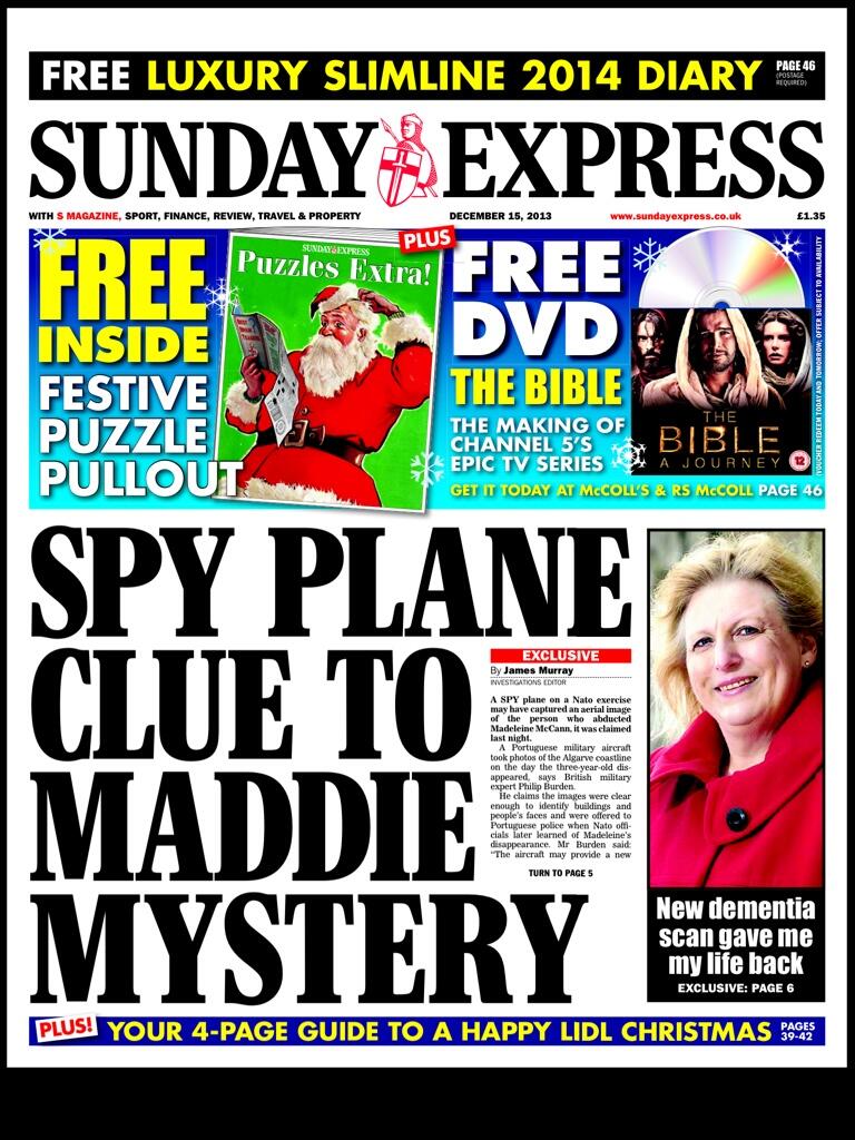 Express: Spy plane clue to Maddie Mystery BbepZxXIQAAopru