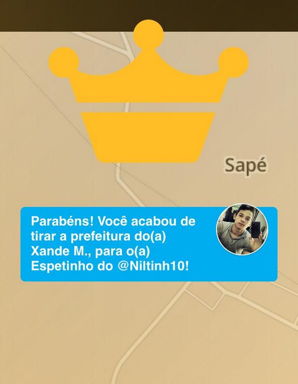 ErivaldoFilho2's tweet photo. Acabo de ganhar a prefeitura de Espetinho do @Niltinh10 no @foursquare! Me dê a coroa! http://t.co/8ZPtwbA1B7 http://t.co/YpSNRZpwlk