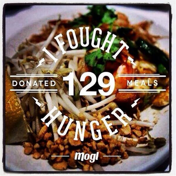 MoglApp's tweet image. I donated 129 meals just by eating at Rama. Join me. @MoglApp #fighthungerwithhunger