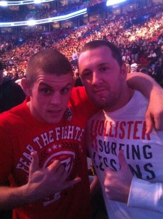 White23Aaron's tweet photo. @JoeLauzon  excellent fight joe! All the way from carbonear,  newfoundland. Picture taken at gsp vs con 2012 http://t.co/4zaZLmXPOp