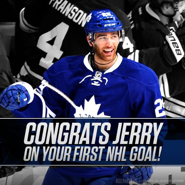Congrats <a href="/JerryD91/">Jerry D</a> on scoring your first <a href="/NHL/">NHL</a> goal #SEAofBLUE