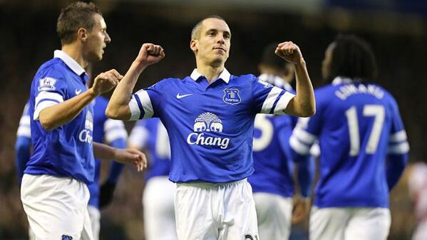 Indo_Barkley's tweet photo. Leon Osman yang menjalani pertandingan ke 300nya di Premier League dgn Everton. http://t.co/E3FhAxaBGH
