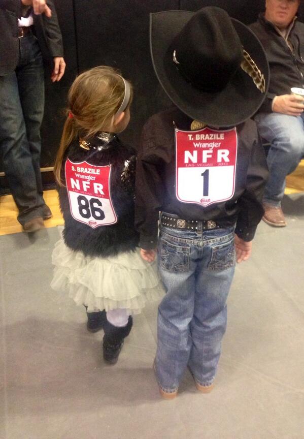jd_malone's tweet image. Mom and Dad's #1 fans!! #WranglerWestern  #WranglerNFR13  #TrevorBrazile