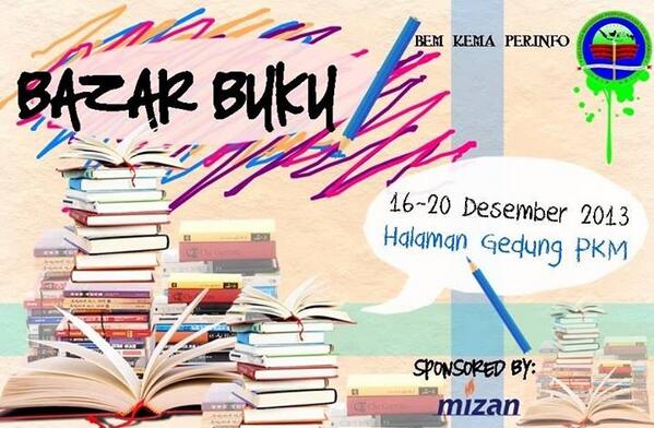 Bagi pencinta buku. ada bazar buku tgl 16-20 des 2013 di halaman PKM. Don't miss it ;) <a href="/PERPUSINFO_2010/">PERPUSINFO UPI 2010</a> <a href="/upiofficial/">UPI Official</a>