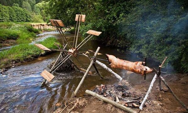 tomnebel's tweet image. Here's what happens when engineers go camping  #engineers #bbq