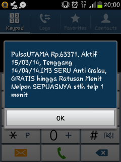 Levensco's tweet photo. Gaya bgt ibu ini"@zulaikanfdl: Duh pulsa tinggal segini lagi http://t.co/AroPg1pYCK"