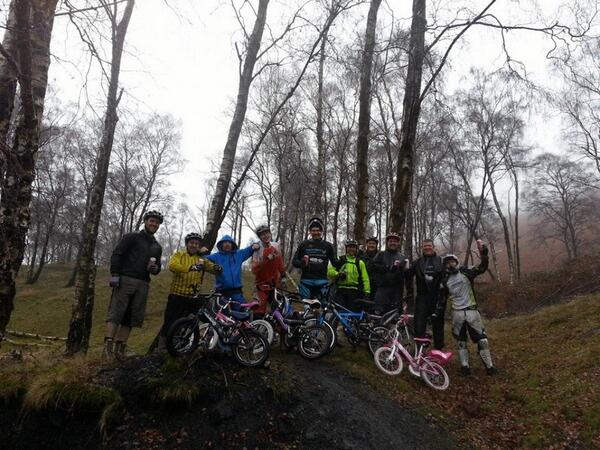 AberdareMTB's tweet photo. Great session on the kid bikes raising funds for Philippines disaster loads of vids to come soon #Carnage http://t.co/qOKYibuG1Y