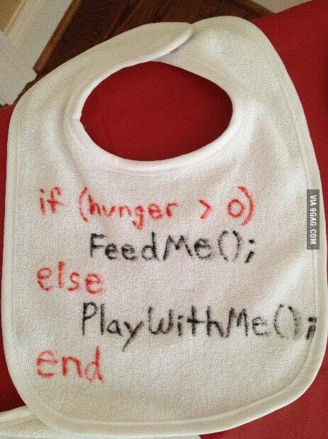 FISICALIMITE's tweet photo. Baberos para hijos de programadores http://t.co/bDU86CozkR