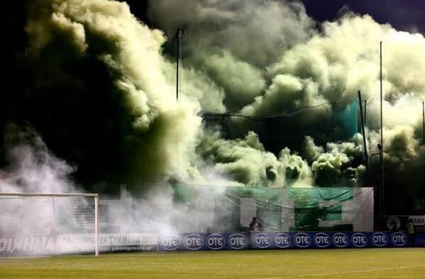 FOTO | Panathinaikos-fans gisteravond..