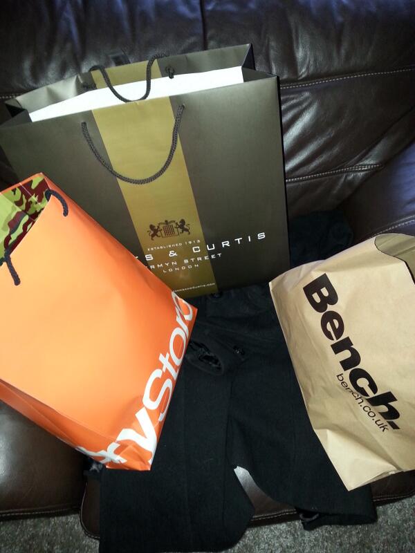 muuuule's tweet photo. Unsuccessful Christmas shopping trip. Spent over £300 on myself! http://t.co/0kfXQAArkm