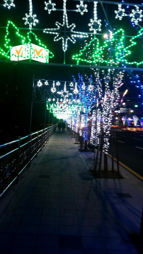 걷고싶은 길인가요? 크리스마스 분위기 물씬 트친님들  뭬리  크리쮸 마쮸 ㅍㅍㅍ휴^×^