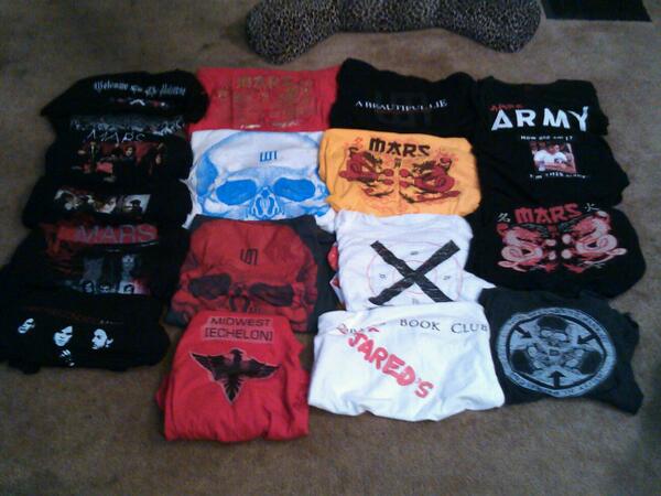 KbotPhotography's tweet photo. Only part of the vast collection. @JaredLeto @tomofromearth @ShannonLeto @30SECONDSTOMARS http://t.co/jieqrKdEoh