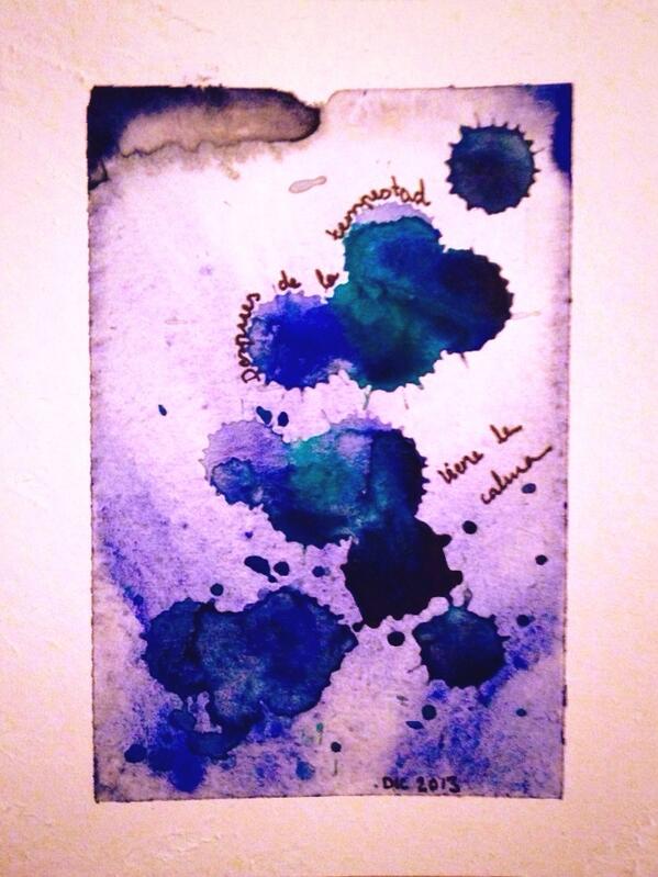 Después de la tempestad, 
 Viene la calma.