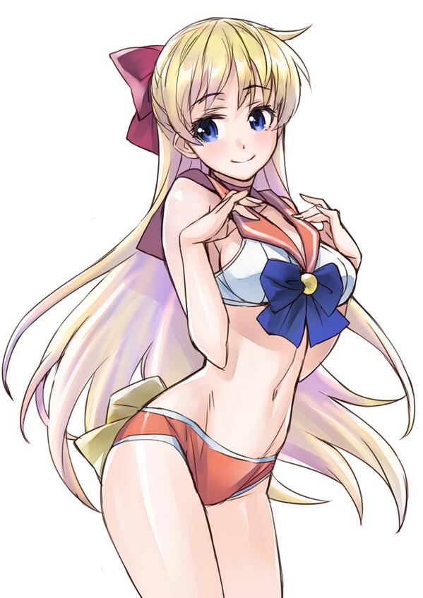 matsuryun's tweet photo. セーラームーンなりきりブラセットなるものを聞いて http://t.co/FYessSEcVO