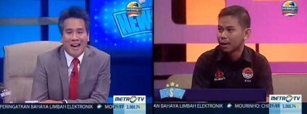 Reda Kuswara, Ketua BEM <a href="/FH_TRISAKTI/">F.H. UNIV.TRISAKTI</a> membahas tentang OSPEK di lingkungan kampus <a href="/Metro_TV/">METRO TV</a> (15/12)