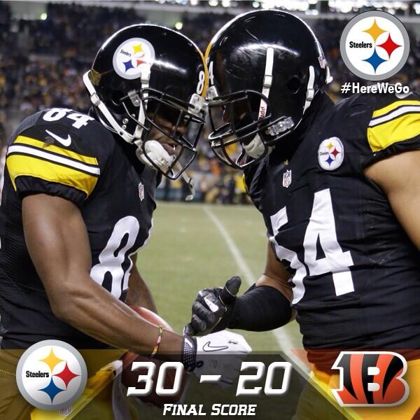 That's it #SteelersNation YOUR @steelers WIN!!!