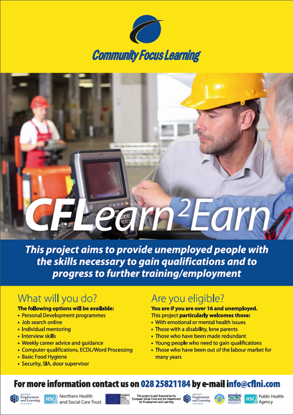 CFocusLearning1's tweet image. Unemployed? Check out our new Learn2Earn programme!