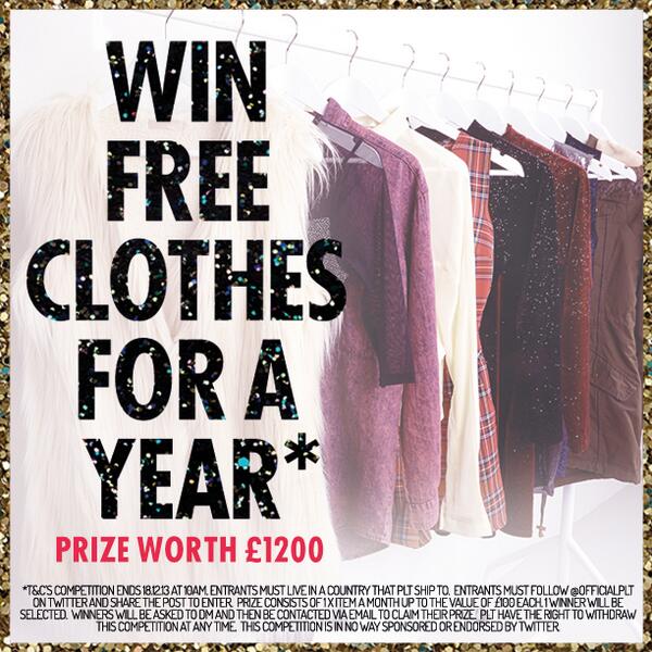 OfficialPLT's tweet photo. All I want for Christmas is FREE clothes for a year from @officialPLT
Follow &amp; RT to enter! #PrettyLittleChristmas http://t.co/dDO9FQZFY7